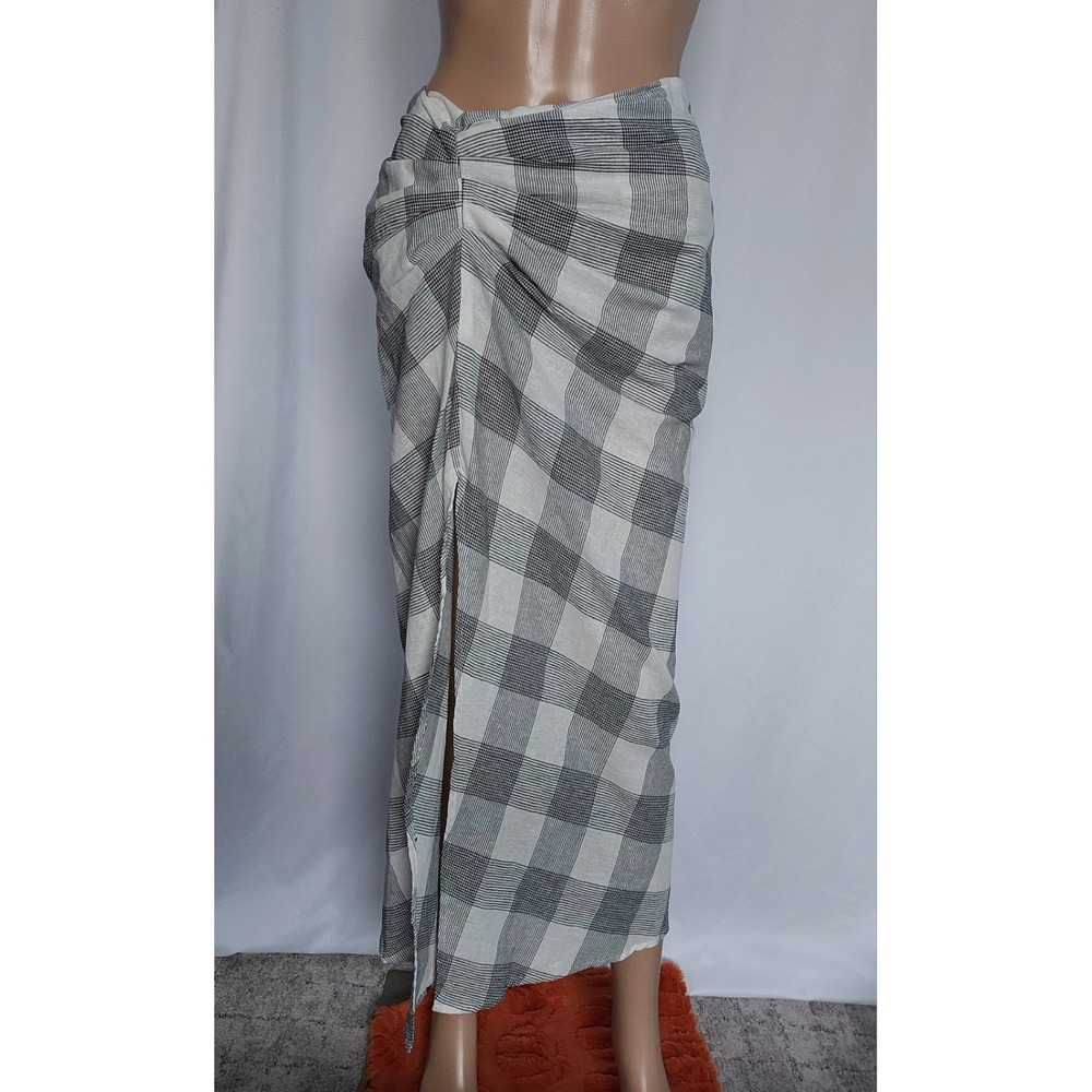 Forever 21 Women's Medium Plaid A-line Maxi Skirt M